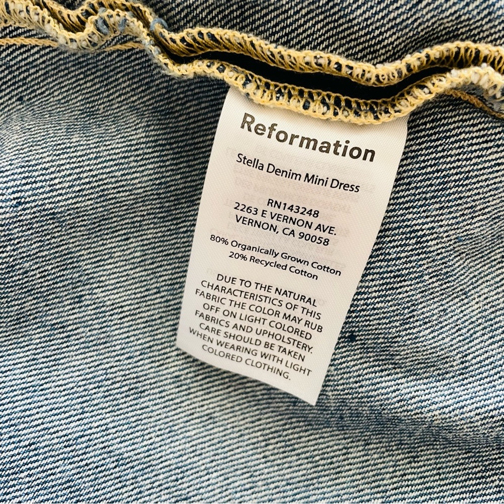 Reformation Blue Mini Dress - Picture 5 of 5